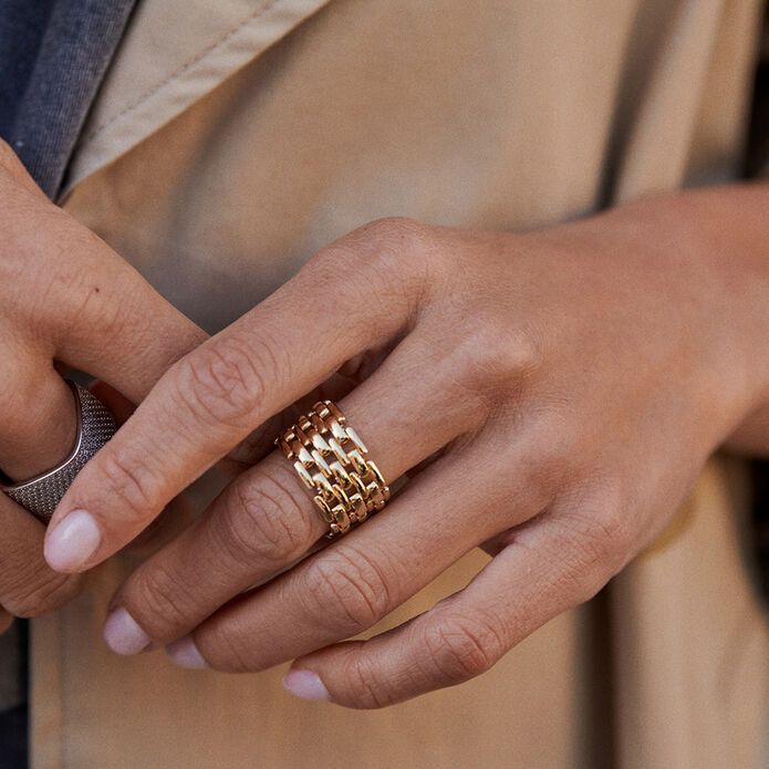 Large ring MINUIT - Golden - 13:01  | Agatha