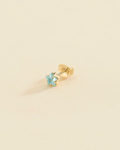 Piercing stud SPACEAGE - Turquoise / Gold - All jewellery  | Agatha