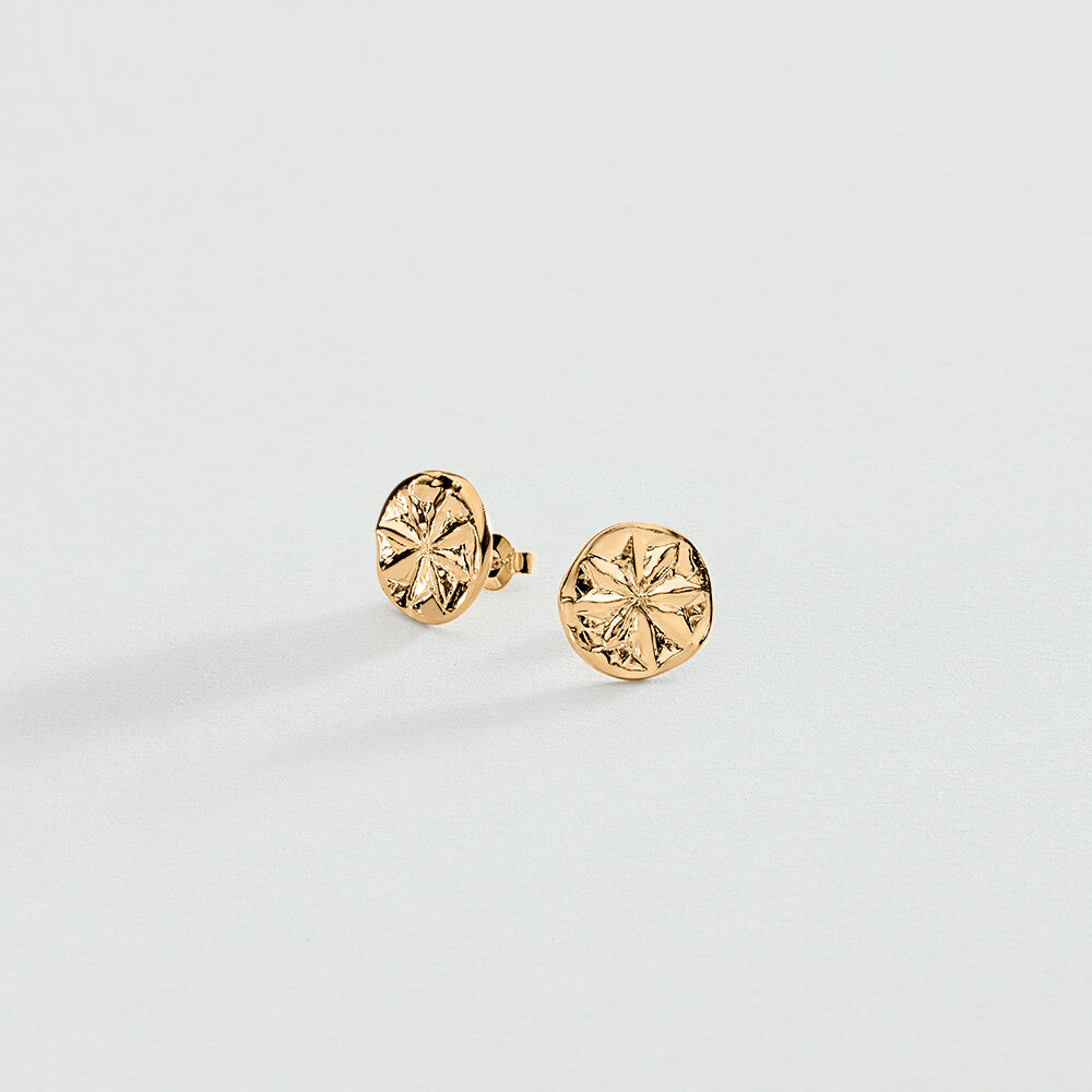 Stud earrings PONT DES ARTS - Golden - Atelier parisien  | Agatha