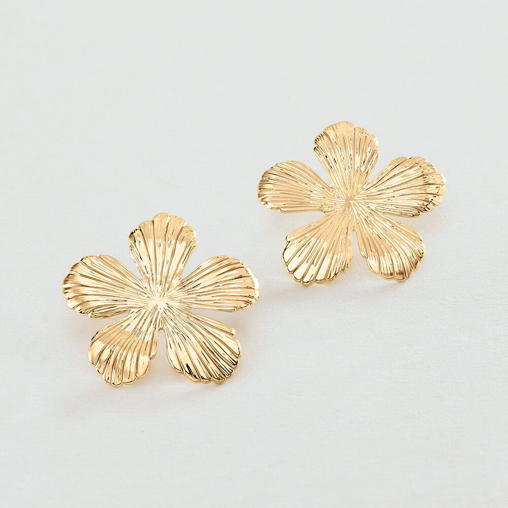 Long earrings BLOOM - Golden - Earrings  | Agatha
