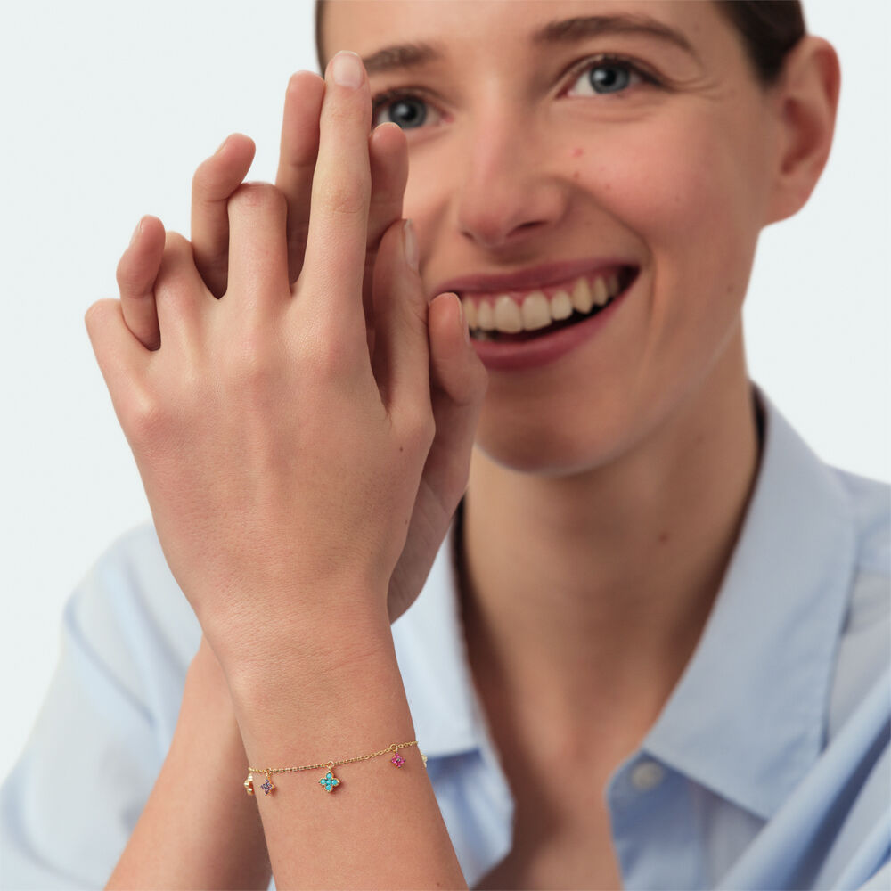 Link bracelet BELOVED - Multicolor / Gold - Bracelets  | Agatha