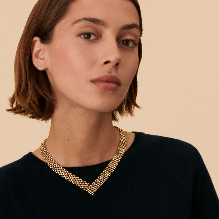 Mid-length necklace MINUIT - Golden - All jewellery  | Agatha