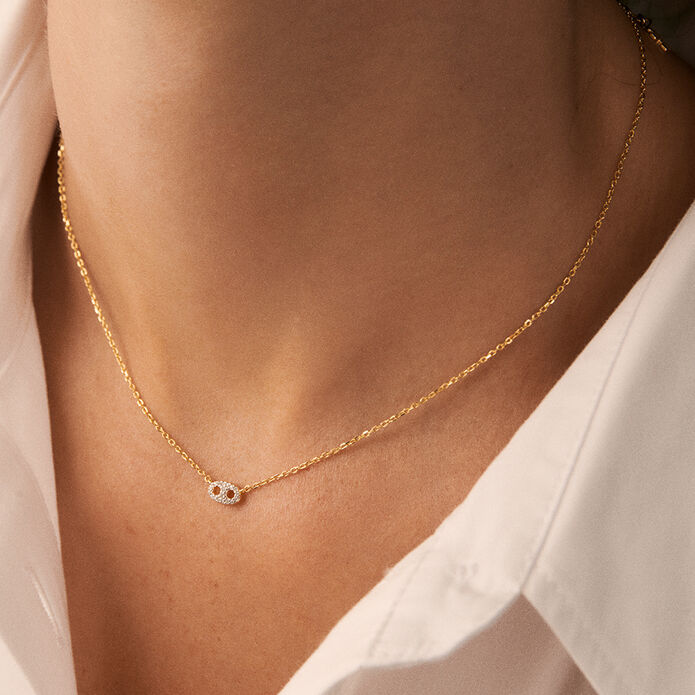 Choker necklace ETREINTE - Silver / Gold - All jewellery  | Agatha