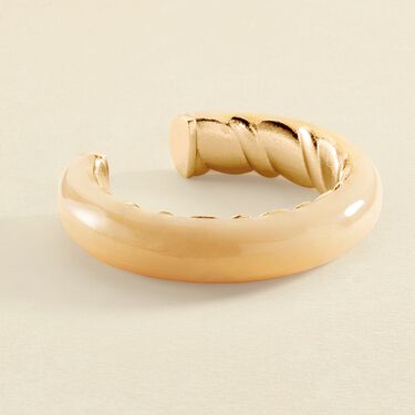 Bangle TORSADES - Ivory / Gold - All jewellery  | Agatha