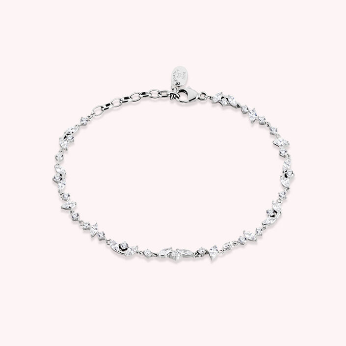 Link bracelet PLEIADES - Crystal / Silver - All bracelets  | Agatha
