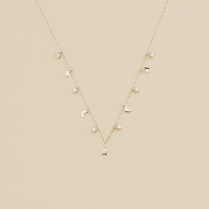 Choker necklace LUNITAS - Crystal / Silver - All jewellery  | Agatha