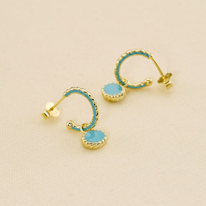 Hoops ATMA - Lapis/ blue - All jewellery  | Agatha