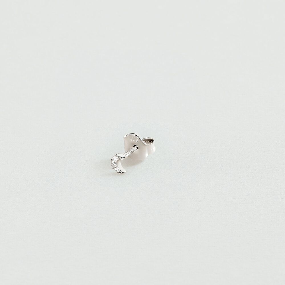 Piercing stud LUNITA - Crystal / Silver - Jewellery  | Agatha