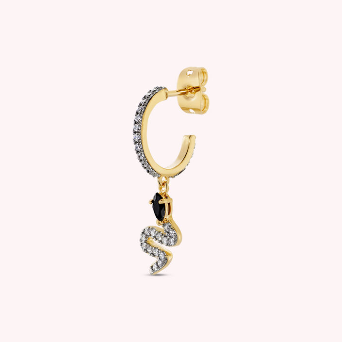 Hoop piercing SNAKY - Gold / Gun - All jewellery  | Agatha