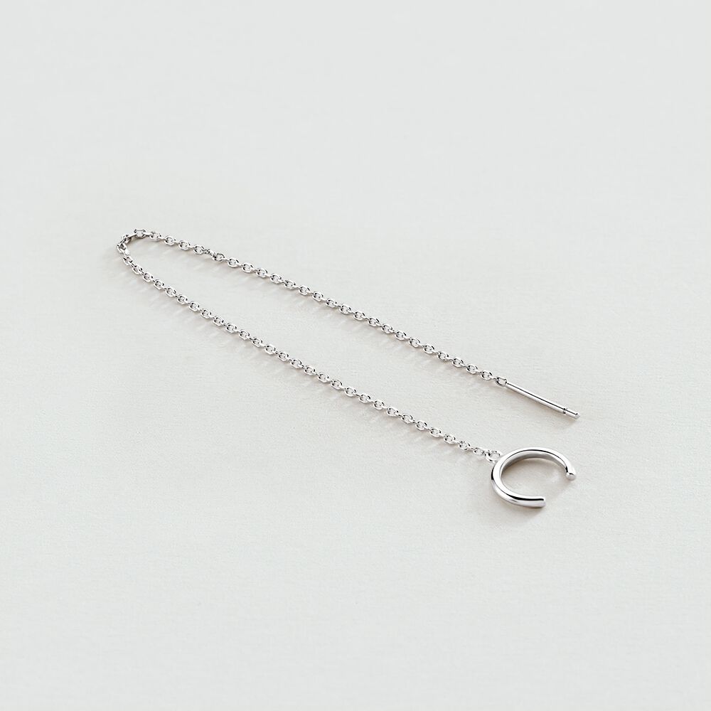 Ear cuff ROLLING - Silver - Ear cuff  | Agatha