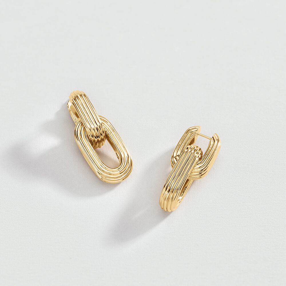 Hoops HAUSSMANN - Golden - Earrings  | Agatha