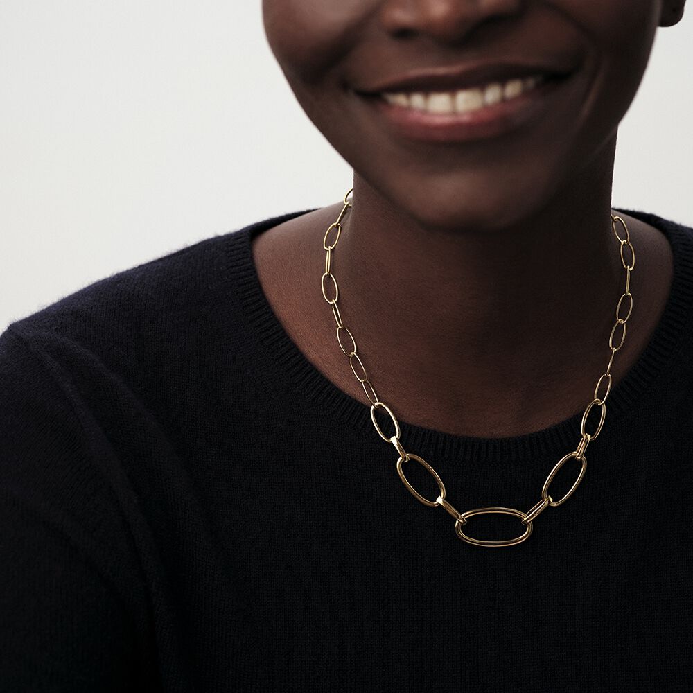 Choker necklace CHAIN - Golden - Choker necklace  | Agatha