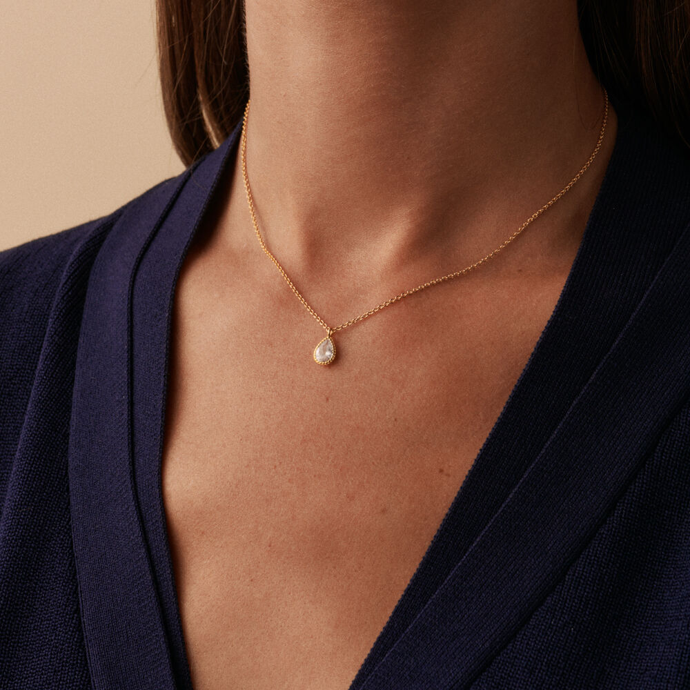 Choker necklace PRISMA - Crystal / Golden - All jewellery  | Agatha