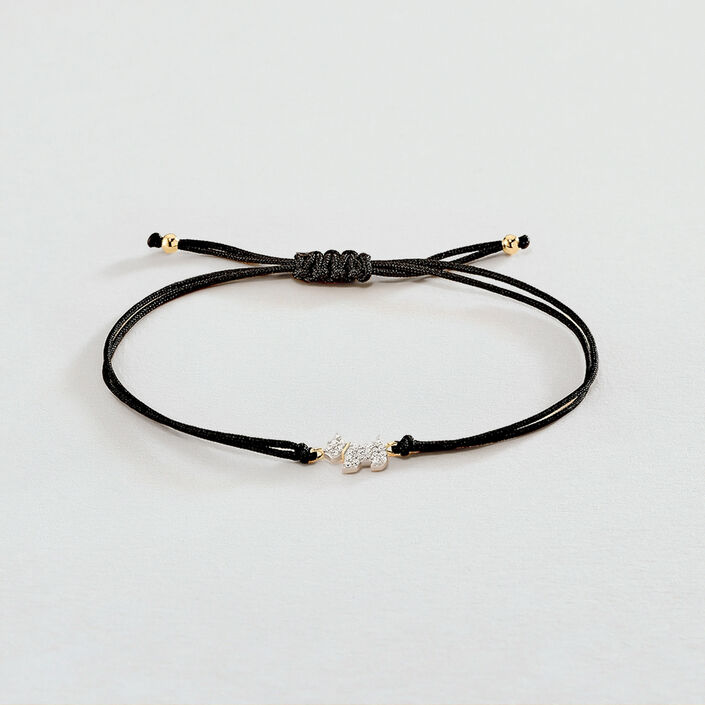 Cord bracelet MASCOTTE - Silver / Gold - All bracelets  | Agatha
