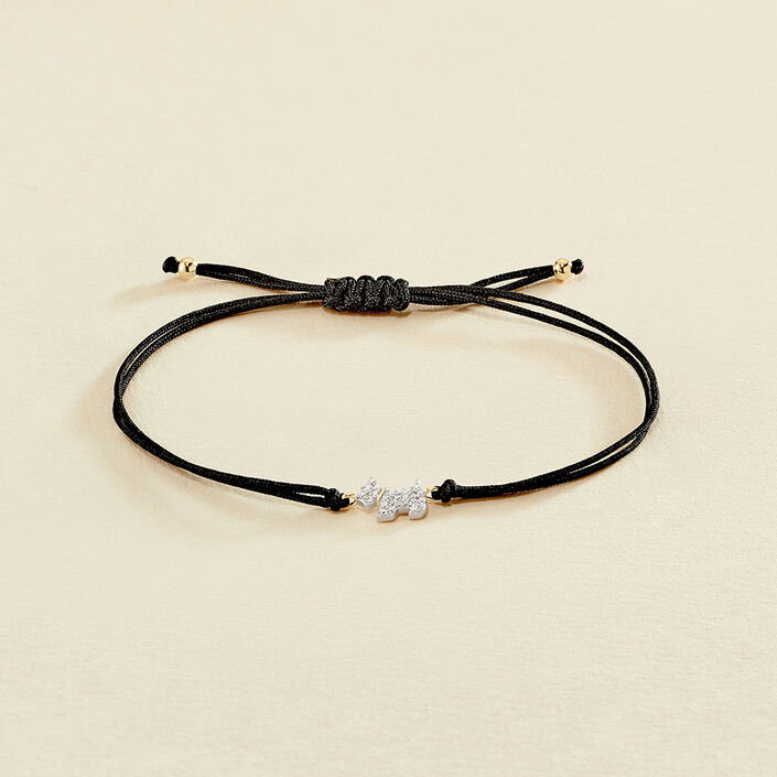 Cord bracelet MASCOTTE - Silver / Gold - All bracelets  | Agatha