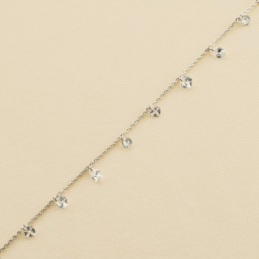 Link bracelet PETILLE - Crystal / Silver - All bracelets  | Agatha