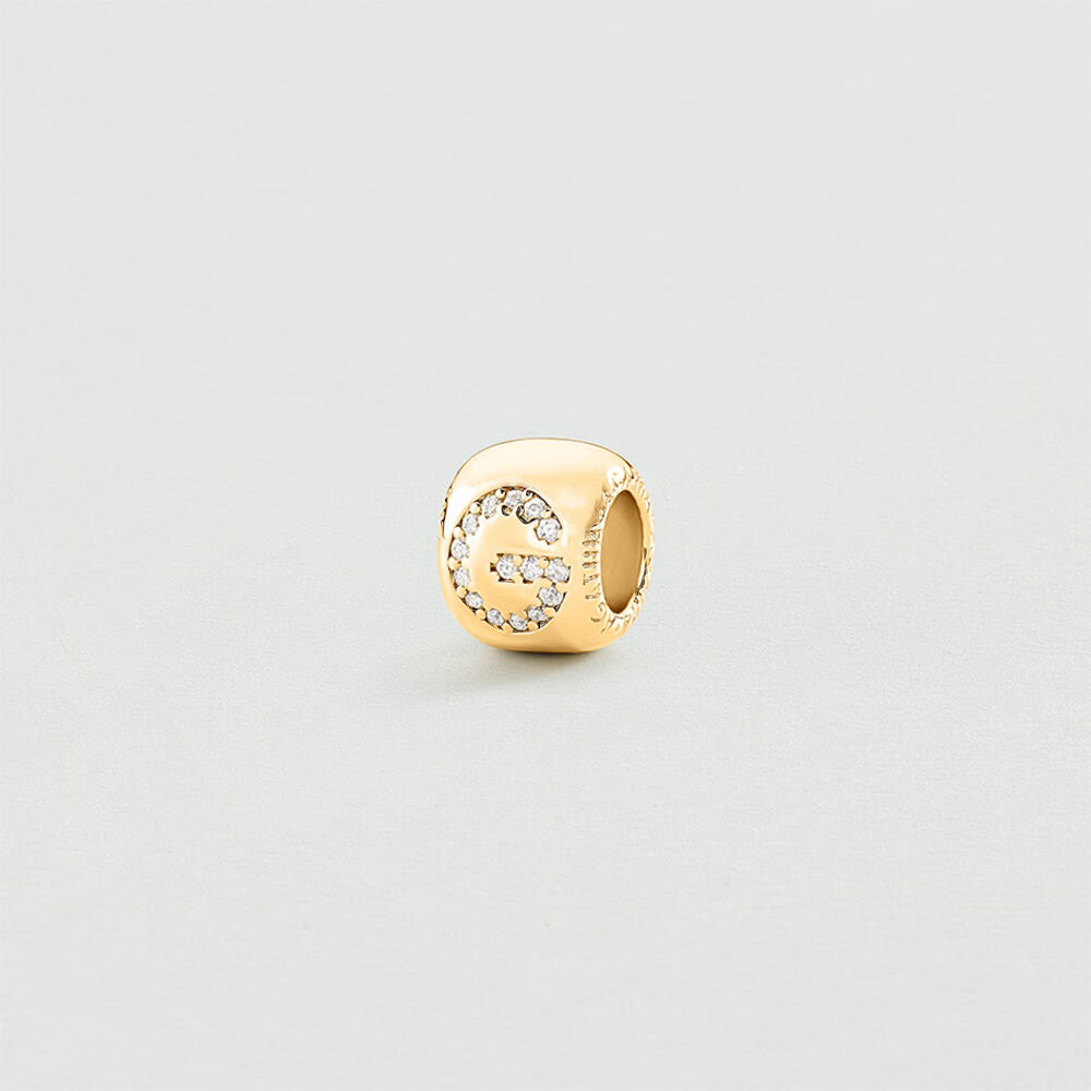Pendant LUCKY LETTER G - Crystal / Golden - Jewellery  | Agatha