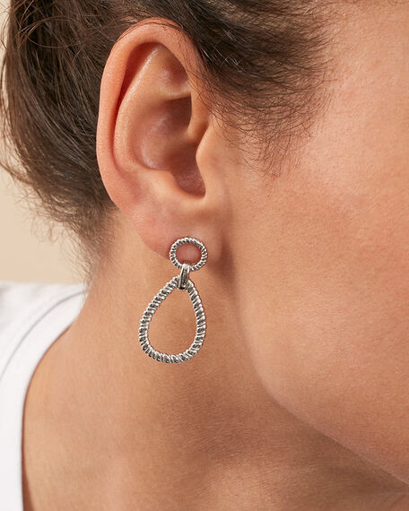 Long earrings ICONICS - Silver - AGATHA DAYS  | Agatha