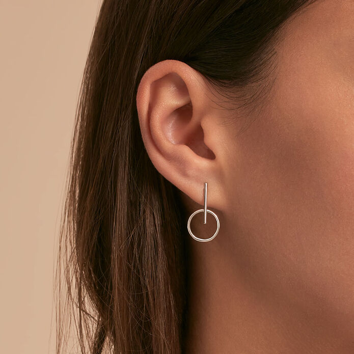 Long earrings PHILRING - Silver - All earings  | Agatha