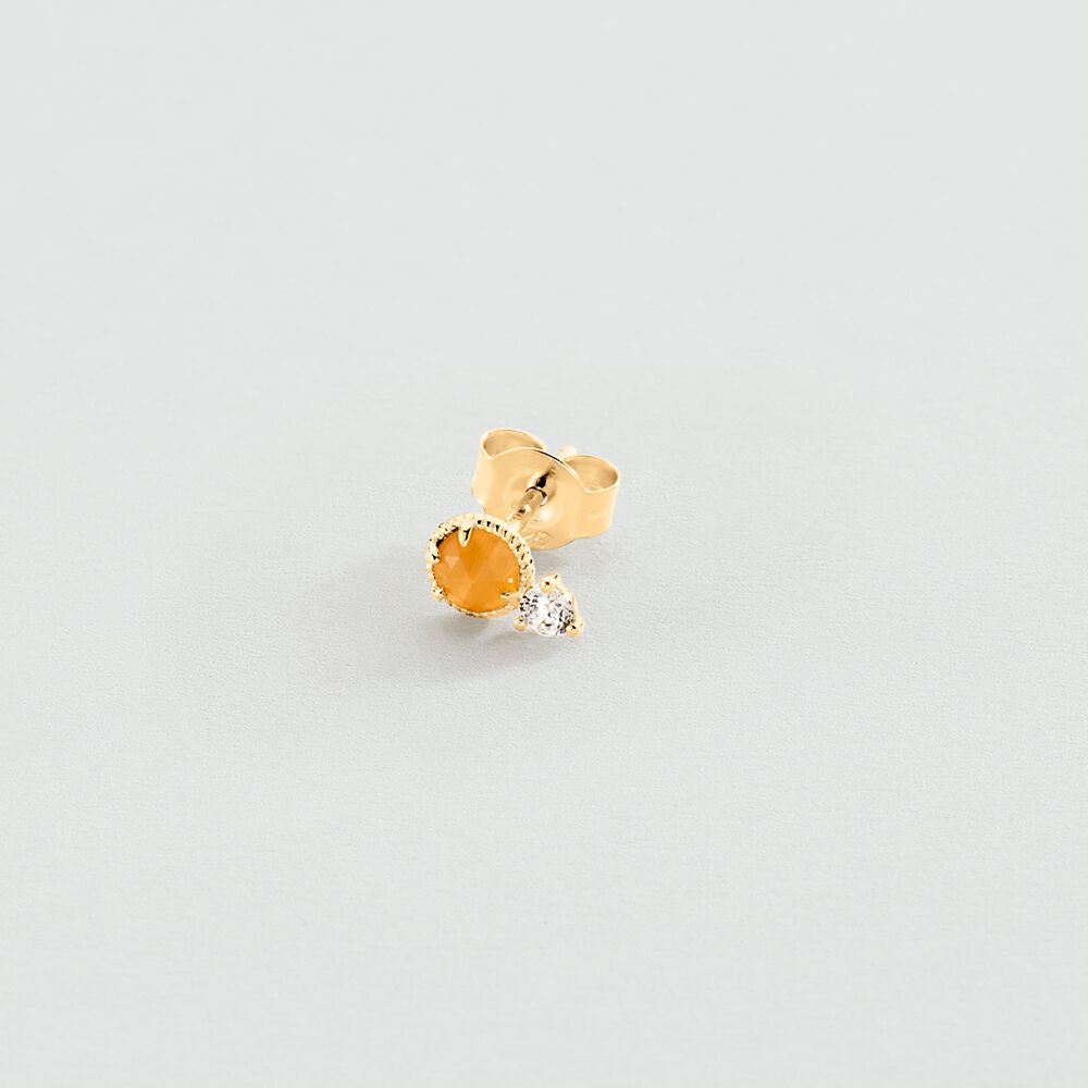 Piercing stud PRECIEUX - Peach - Jewellery  | Agatha