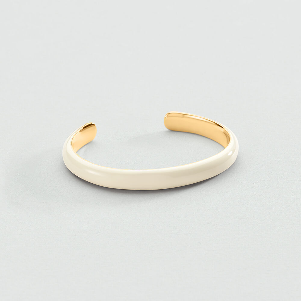 Bangle LEO - White / Gold - Bangle  | Agatha