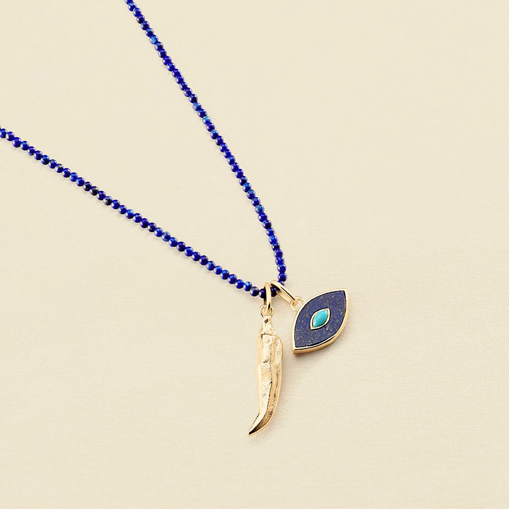 Choker necklace TALISMANS - Lapis - All jewellery  | Agatha