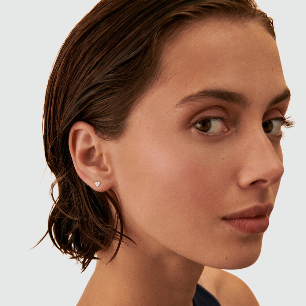 Piercing stud WITH LOVE - Silver - Jewellery  | Agatha