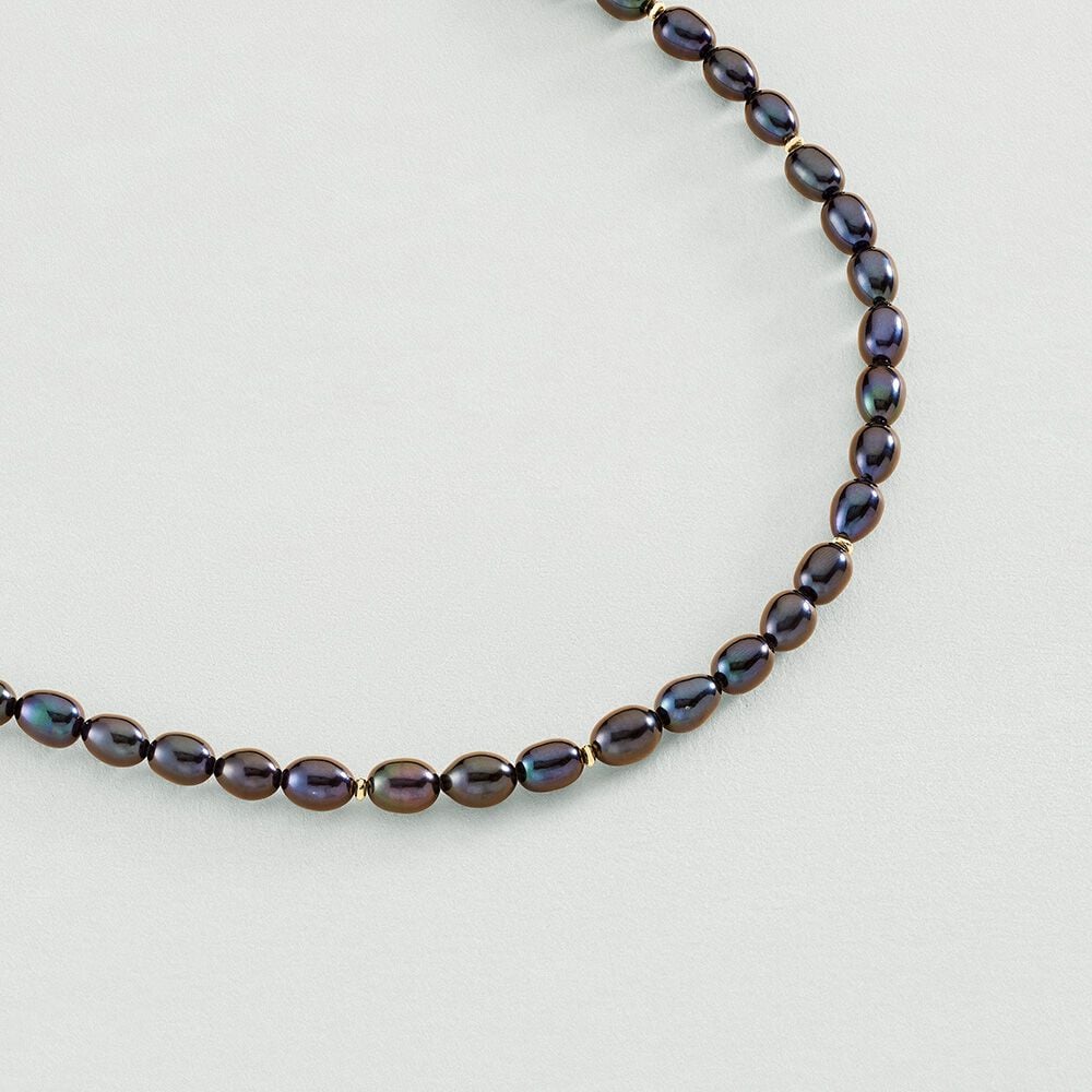 Choker necklace MARGAUX - Black / Gold - Choker necklace  | Agatha