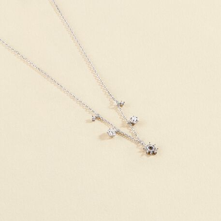 Choker necklace SPACEAG - Crystal / Silver - All jewellery  | Agatha