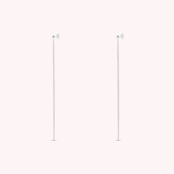 Long earrings GOURMA - Silver - All earings  | Agatha