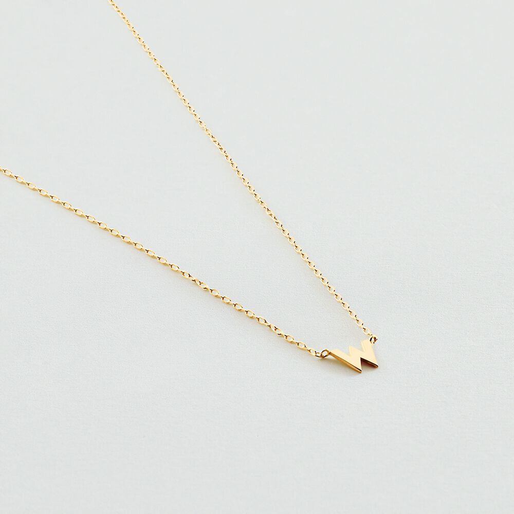 Choker necklace ABC - Golden - Choker necklace  | Agatha