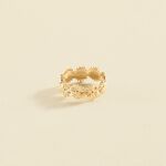 Large ring BLOSSOM - Golden - All jewellery  | Agatha