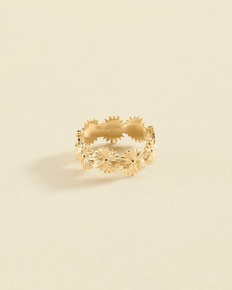 Large ring BLOSSOM - Golden - All jewellery  | Agatha