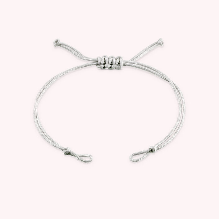 Cord bracelet CORDONLY - Grey - All bracelets  | Agatha