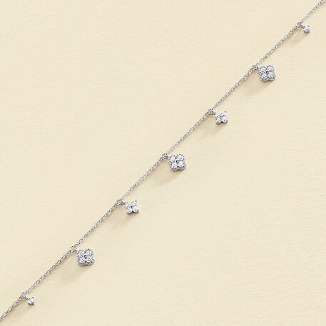 Link bracelet BELOVED - Crystal / Silver - All jewellery  | Agatha