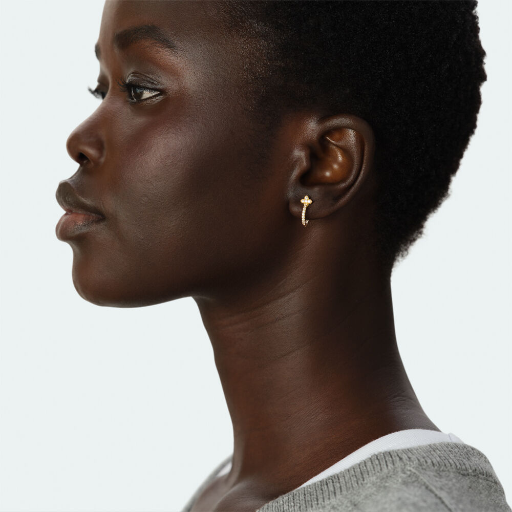 Hoops EAR48BELOVED - Crystal / Golden - Earrings  | Agatha