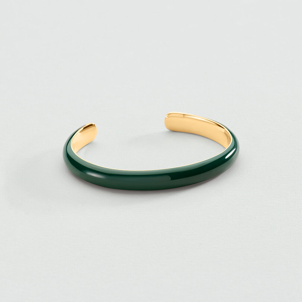 Bangle LEO - Green / Golden - Bangle  | Agatha
