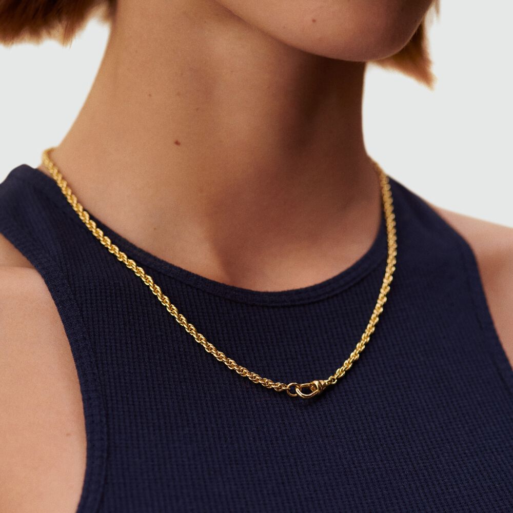 Mid-length necklace ROPE CHAIN - Golden - Jewellery  | Agatha