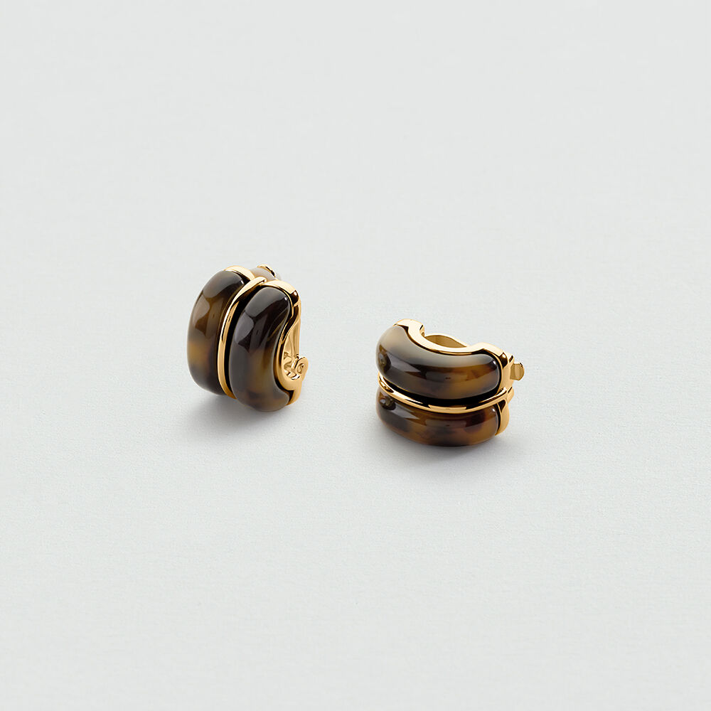 Clip earrings TURENNE - Scale / Golden - Clip earrings  | Agatha