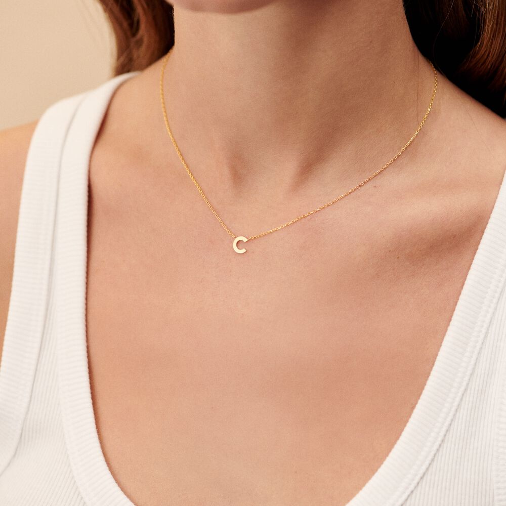 Choker necklace ABC - Golden - Choker necklace  | Agatha