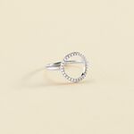 Thin ring RONDOU - Crystal / Silver - All jewellery  | Agatha