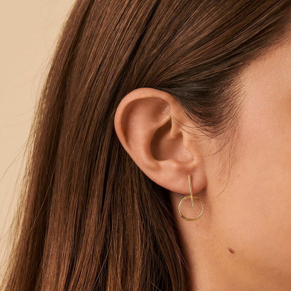 Long ring earrings store