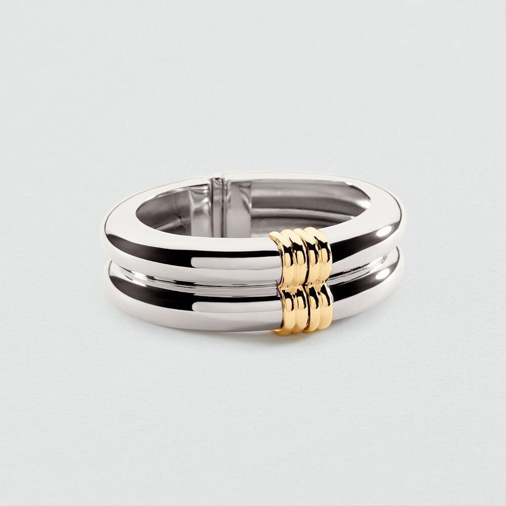Cuff PALAIS ROYAL - Silver / Gold - Bracelets  | Agatha
