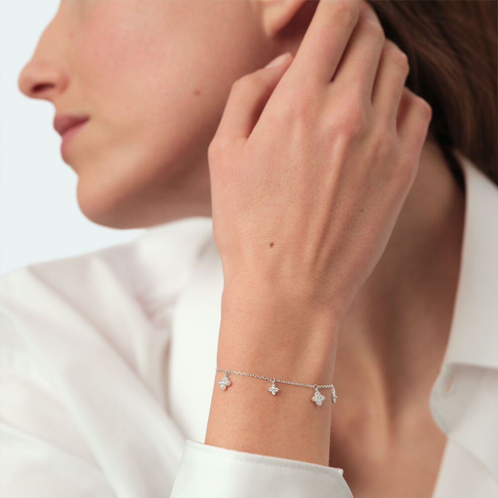 Link bracelet BELOVED - Crystal / Silver - Bracelets  | Agatha