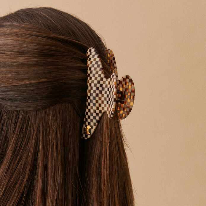 Hair accessory DAMIER - Beige - Accessories  | Agatha