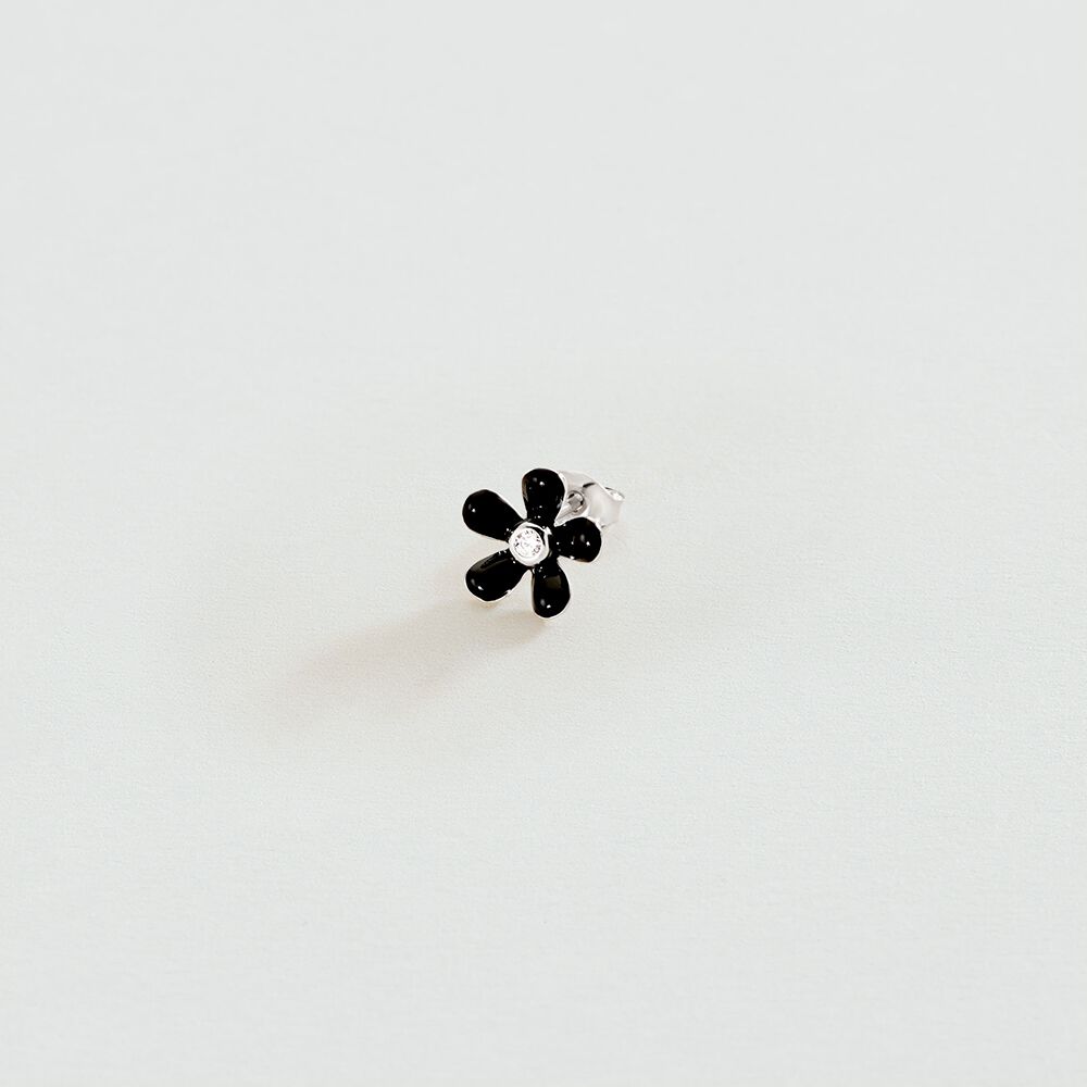 Piercing stud SUZON - Black / White - Jewellery  | Agatha