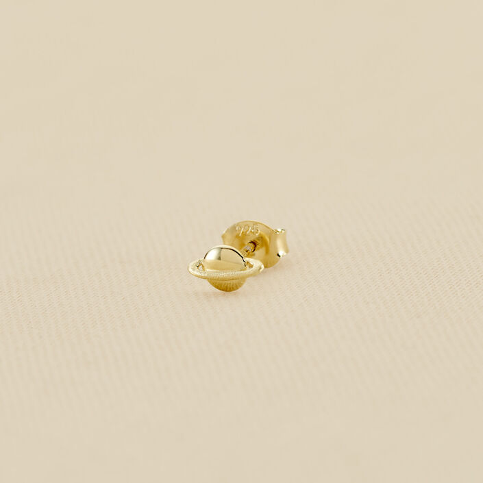 Piercing stud SATURN - Golden - All jewellery  | Agatha