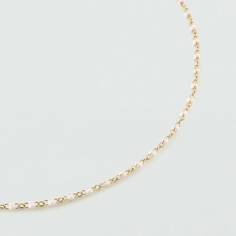 Choker necklace SMARTY - White / Gold - All Talismans  | Agatha