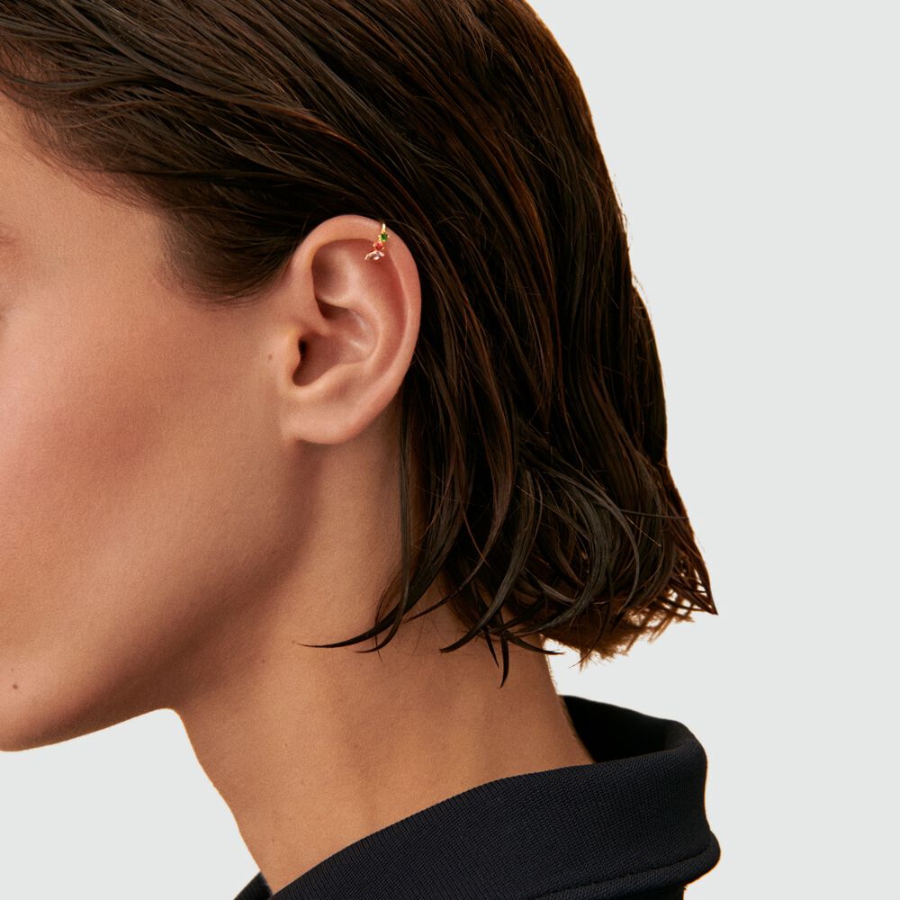 Ear cuff AMAS - Multicolor / Gold - Ear cuff  | Agatha