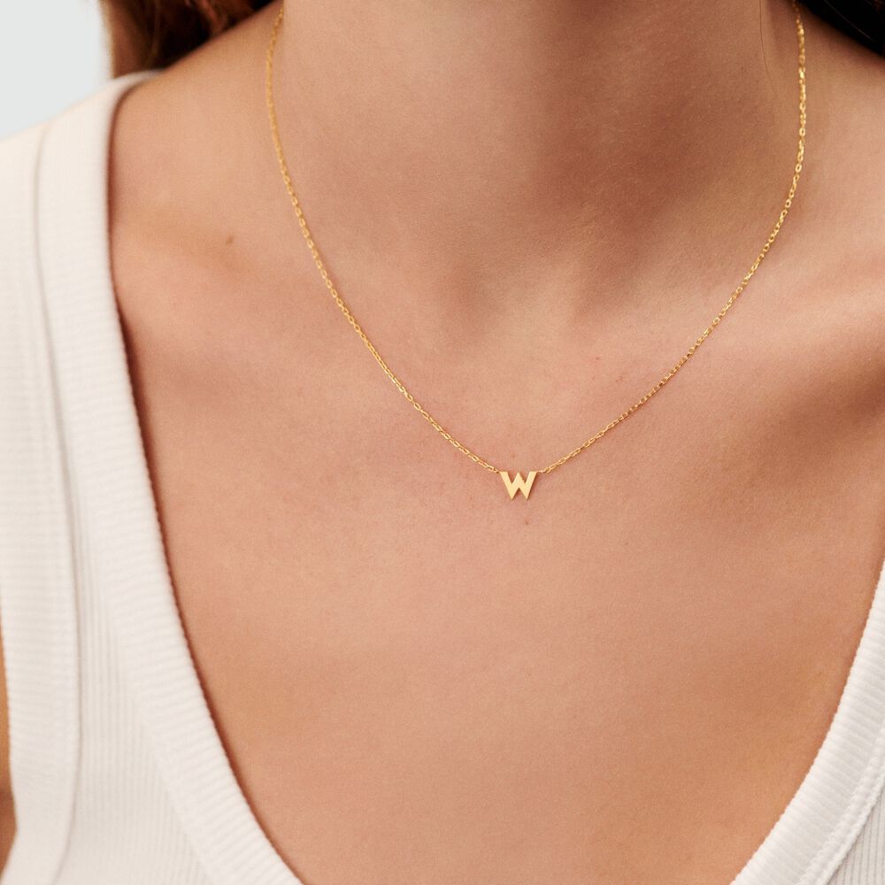 Choker necklace ABC - Golden - Choker necklace  | Agatha
